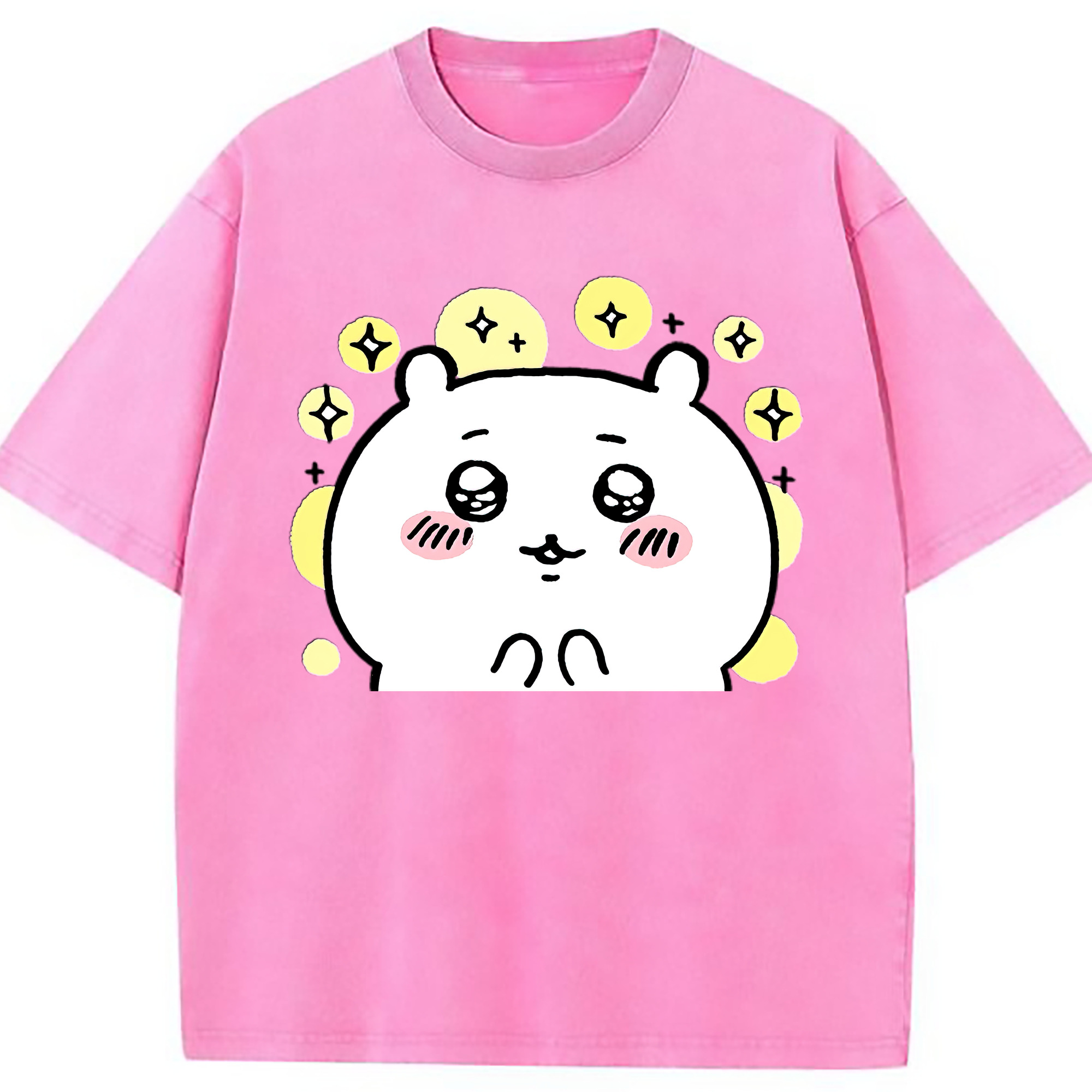 （画像用） ちいかわ ちいかわ Chii-kawa chiikawa 綿100% ヴィンテージ風 半袖Tシャツ（フロントプリント）